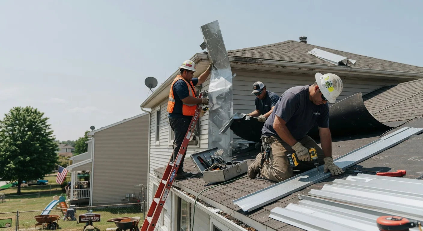 Storm Damage Metal Roof Repair in Chamberino, NM